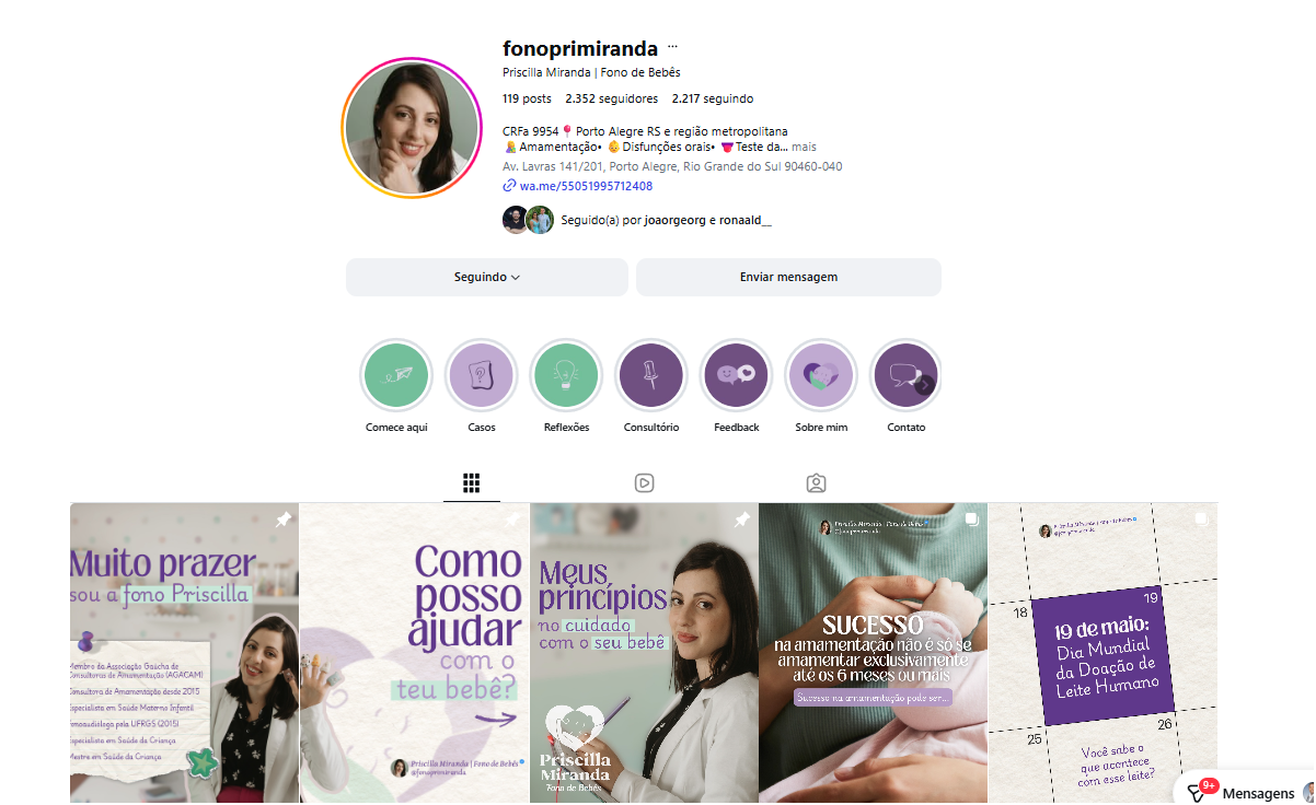 Siga Priscilla Miranda no Instagram